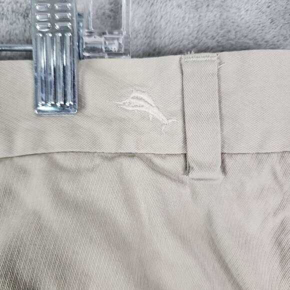 Mens Beige Tommy Bahama Pleated Shorts Silk & Cotton Blend 10" Inseam Size 42L - Picture 8 of 12